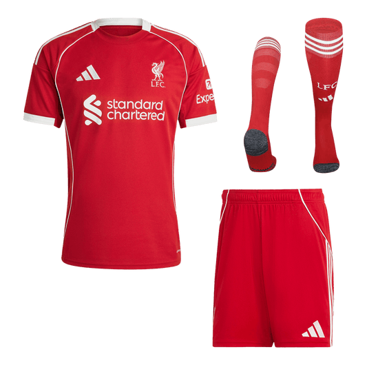 Liverpool Hazai Mez Szett (Mez+Nadrág+Zokni) 2025/26 Piros