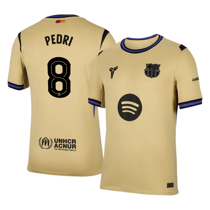 PEDRI #8 Barcelona 
 Idegen 
 Futball Mez 
2025/26 
 Sárga 
 
 
- UCL