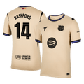 RASHFORD #14 Barcelona Idegenbeli Soccer Mez 2025/26 Sárga - UCL