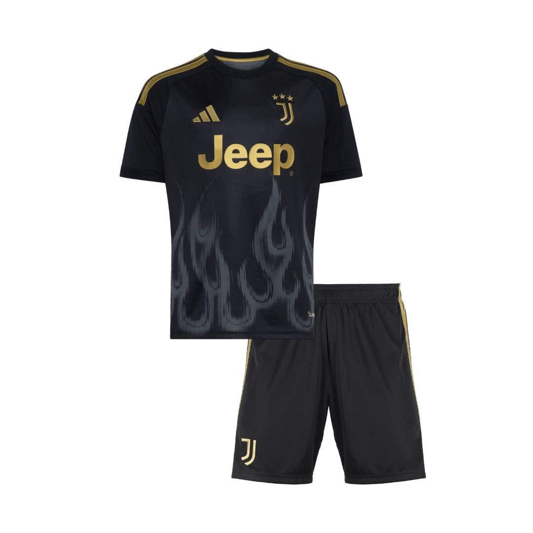 Juventus Gyerek Harmadik Mez 2026/27 Fekete