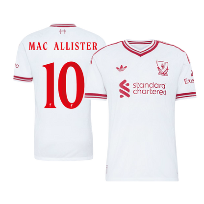 MAC ALLISTER #10 Liverpool Játékos Verzió Idegenbeli Mez 2026/27 Fehér - UCL