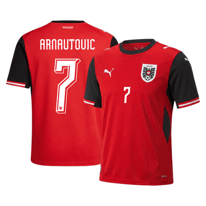 ARNAUTOVIC #7 Ausztria Hazai Mez Világbajnoki 2026 Piros