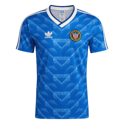 USA Idegenbeli Retro Futball Mez 1988 Kék