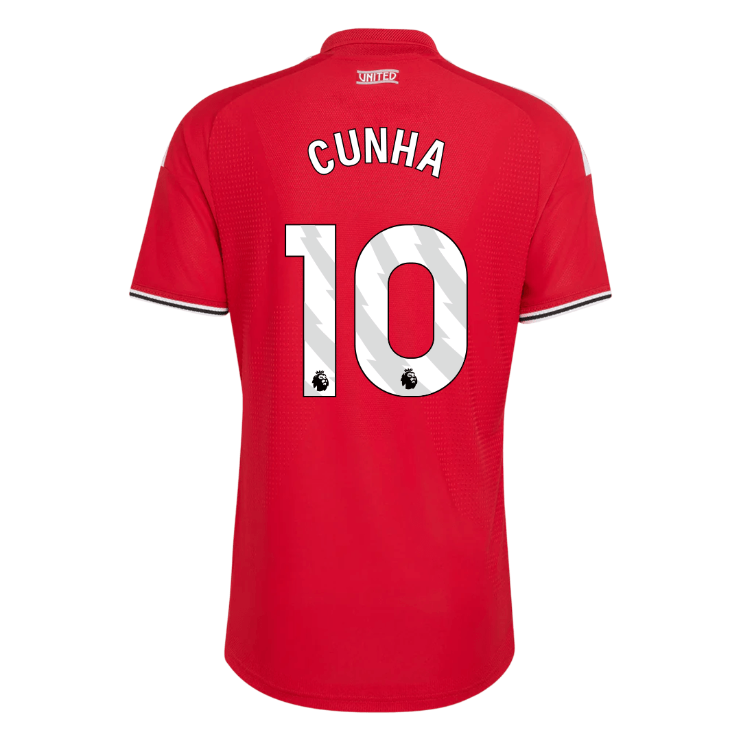 CUNHA #10 Manchester United Játékos Verzió Hazai Mez 2026/27 Piros