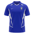 Brazília Idegenbeli Retro Futball Mez 2002 Kék