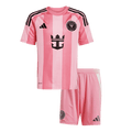 Gyerekek Inter Miami CF Otthoni Soccer Mez Készlet(Mez+Rövidnadrág) 2025 Rózsaszín