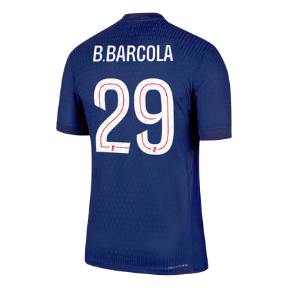 B.BARCOLA #29 Játékos PSG Otthon Soccer Mez 2025/26 Haditengerészet