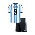 Argentína J.ÁLVAREZ #9 Gyerek Hazai Világbajnokság Mez Készlet(Mez+Nadrág) 2026