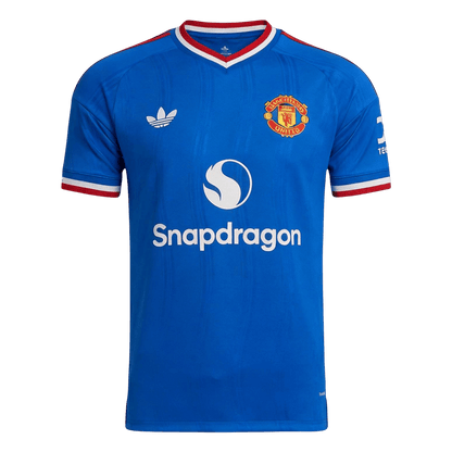 B. FERNANDES #8 Manchester United Játékos Verzió Idegenbeli Mez 2026/27 Kék - UCL