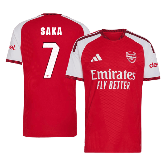 SAKA #7 Arsenal Játékos Verzió Hazai Mez 2026/27 Piros - UCL
