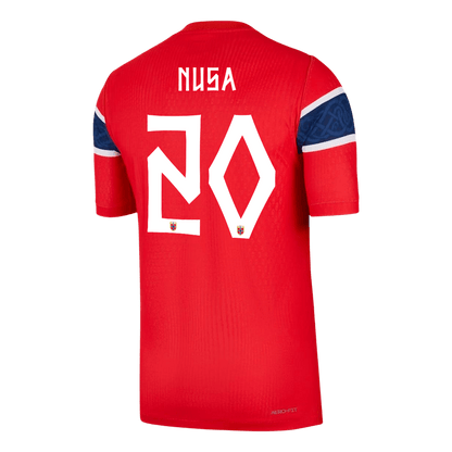 NUSA #20 Norvégia Játékos Verzió Hazai Világbajnoki Mez 2026 Piros