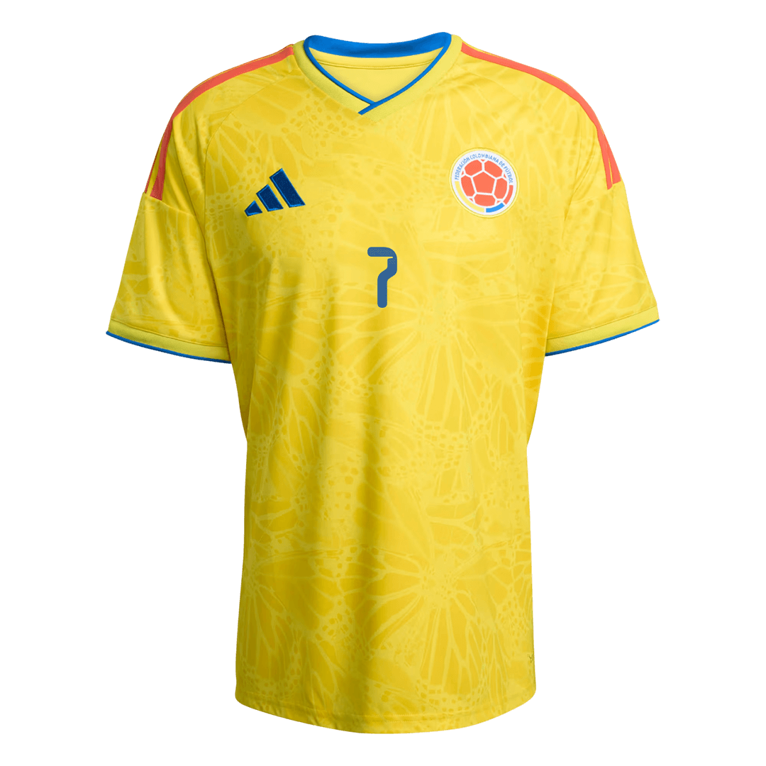 LUIS DíAZ #7 Kolumbia Hazai Mez 2026 Sárga