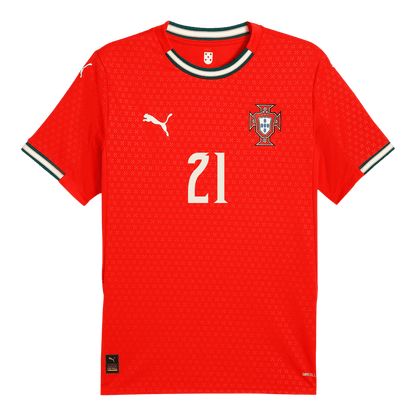 DIOGO J. #21 Portugália Otthoni Futball Mez 2025 Piros