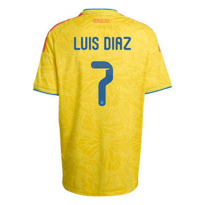 LUIS DíAZ #7 Kolumbia Hazai Mez 2026 Sárga
