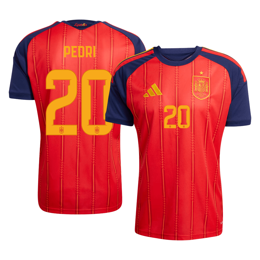 PEDRI #20 Spanyolország Hazai Futball Világbajnoki 2026 Piros