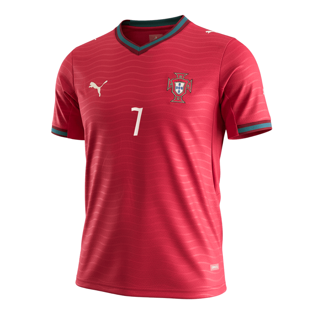 RONALDO #7 Portugália Hazai Világbajnoki Mez 2026 Piros