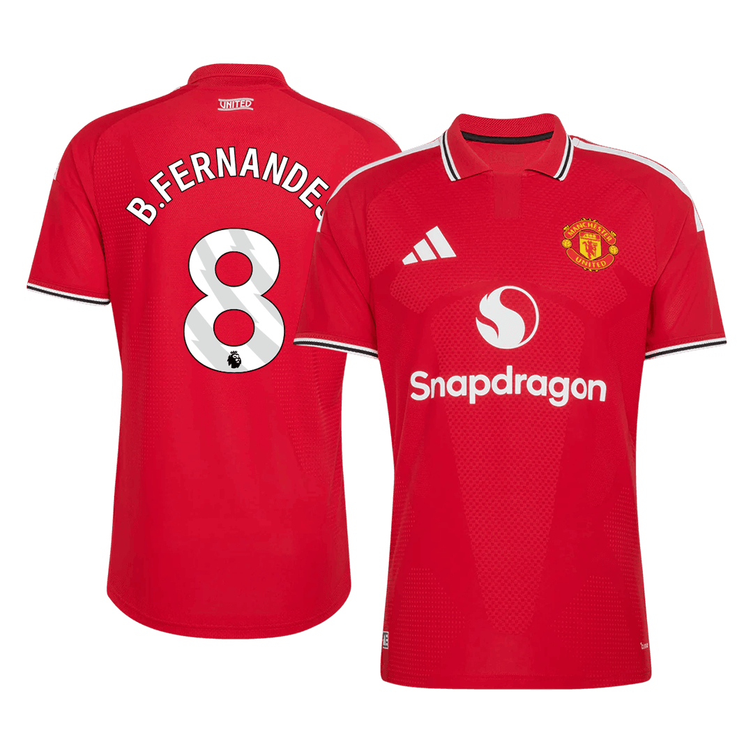 B. FERNANDES #8 Manchester United Játékos Verzió Hazai Mez 2026/27 Piros