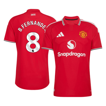 B. FERNANDES #8 Manchester United Játékos Verzió Hazai Mez 2026/27 Piros