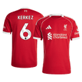 KERKEZ #6 Liverpool Otthon Soccer Mez 25/26 Piros