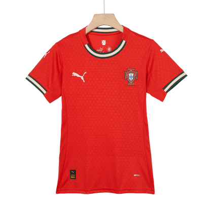 Női RONALDO #7 Portugália Otthon Futball Mez 2025 Piros