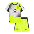 Borussia Dortmund Gyerek Idegenbeli Készlet(Mez+Nadrág) 2025/26 Szürke