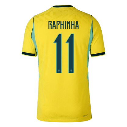 RAPHINHA #11 Brazília Játékos Verzió Hazai Mez Világbajnoki 2026 Sárga