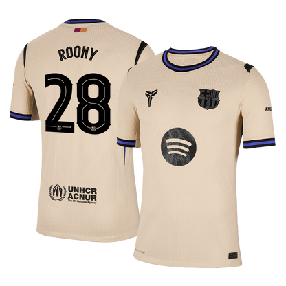 ROONY #28 Barcelona Játékos Idegenbeli Mez 2025/26