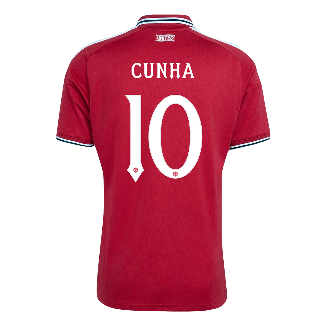 CUNHA #10 Manchester United Hazai Mez 2026/27 Piros