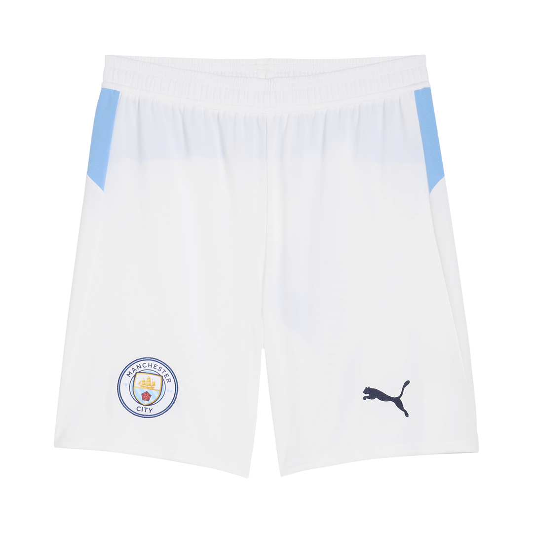 Manchester City Otthon Soccer Rövidnadrág 25/26 Fehér 2025/26