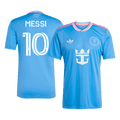 MESSI #10 Inter Miami Harmadik Idegenbeli Soccer Mez 2025 kék