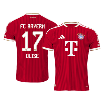 OLISE #17 Bayern Munich Játékos Verzió Hazai Mez 2026/27 Piros