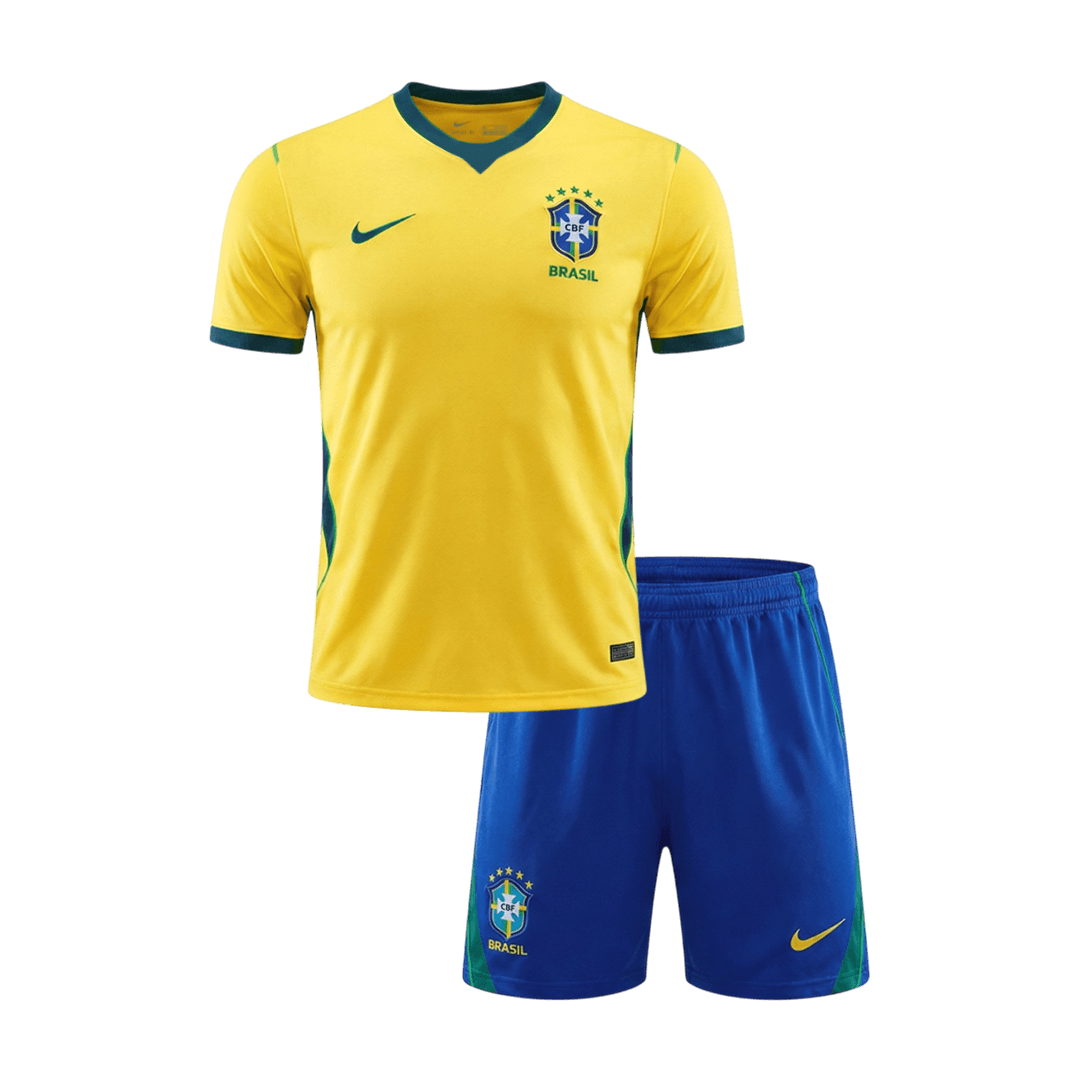 Brazília Gyerek Hazai Világbajnoki Mez Készlet(Mez+Nadrág) 2026 Sárga