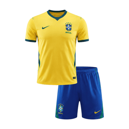 Brazília Gyerek Hazai Világbajnoki Mez Készlet(Mez+Nadrág) 2026 Sárga