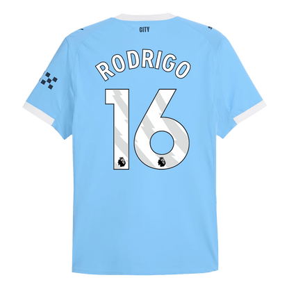 RODRIGO #16 Manchester City Játékos Otthon Mez 2025/26 Kék