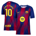 LAMINE YAMAL #10 Barcelona Otthon Soccer Mez 2025/26 Piros&Kék