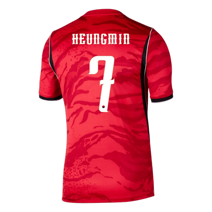 HEUNGMIN #7 Dél-Korea Hazai Világbajnoki Mez 2026 Piros