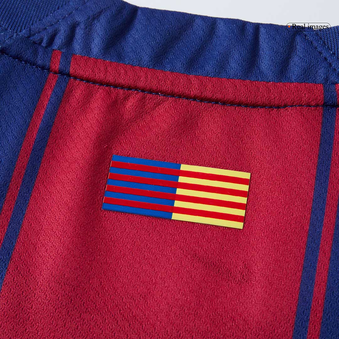 LAMINE YAMAL #10 Barcelona Otthon Soccer Mez 2025/26 Piros&Kék