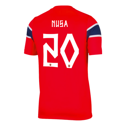 NUSA #20 Norvégia Hazai Világbajnoki Mez 2026 Piros